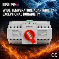 Commutateur de transfert automatique triphasé EPEPRO 100A 125A 4P EPM-C1, inverseur de source double alimentation pour alimentation de secours industrielle CE