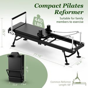 Cama de Pilates Plegable Semi-elevada Comercial para Ejercicios de Core, Equipo de Yoga para el Hogar, Innovador Aparato de Pilates con Torre - Product Image 2