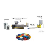 Extrudeuse de recyclage automatique du plastique Ligne de granulation du plastique Couleur du plastique Ligne de granulation Masterbatch
