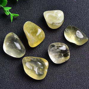 Piedra de cristal de cuarzo natural, piedra curativa, pulido de citrino, piedra caída de cristal - Product Image 5