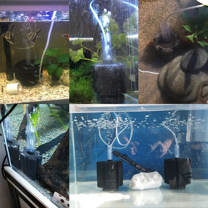 Filtre d'évier de poissons 5 pièces, éponges avec filtre d'aquarium écumeur de Filtration biochimique, animaux aquatiques fournitures de poissons - Product Image 5