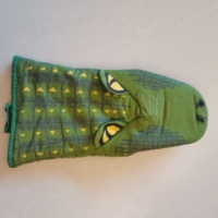 Gant de four en crocodile 3D gant de four en alligator gant de four en forme d'animal