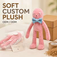 Peluche Monstre Humanoïde Rose Personnalisée Sleepyhead – Fabricant Direct Usine OEM ODM d'Animaux en Peluche – Vente en Gros MOQ – Peluche Amusante