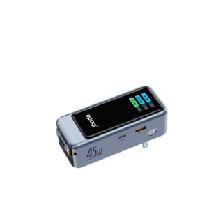 Opaqi 45W 10000mAh Batterie externe haute capacité avec prise intégrée, double ports USB-C et USB-A - Product Image 3