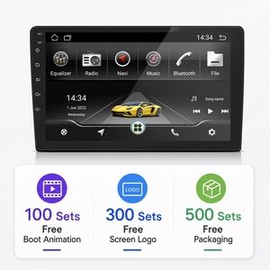 Autoradio Android 2 Din avec écran tactile IPS de 7, 9 ou 10 pouces, GPS, connexion USB et tuner FM - Product Image 1