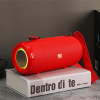 Subwoofer Portabel Plastik Dual-Diaphragm TG537 untuk Luar Ruangan dengan Tali, E-commerce Lintas Batas, Dilengkapi Radio FM 5.0 10W Built-in