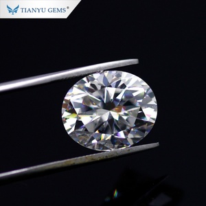 Hecho a mano Oval Corte brillante Diamante sintético suelto Moissanite Blanco DE Color Precio de un quilate - Product Image 1