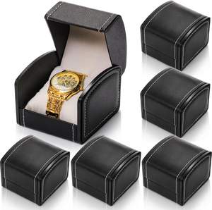 กล่องเก็บนาฬิกาข้อมือหนัง PU ราคาโรงงาน ขายส่ง กล่องโชว์นาฬิกาหนังแบบม้วน 1 ช่อง สั่งทำโลโก้ได้ - Product Image 1