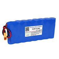 Paket Baterai Kustom 14.8V 5.2Ah Lithium Ternary 4S untuk Lengan Robot, Pemindai Ultrasound Portabel, Troli Golf Elektrik
