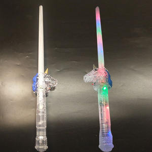 Hihg Quality 10 Lights <strong>Unicorn</strong> With Sound Glitter Stick Children'S Glow Led Holiday <strong>Supplies</strong> Electronic Glow Stick - Product Image 5
