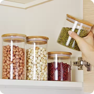 Hộp đựng thực phẩm thủy tinh borosilicat JM 100ml~2000ml, kiểu dáng châu Âu bền vững, có nắp và thìa - Product Image 5