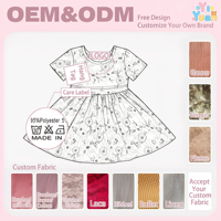 Robe de patineuse florale personnalisée pour petites filles, en tissu tricoté léger et respirant, taille élastique, longueur genou, tenue décontractée pour enfants