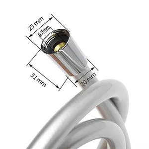 High Quality Durable Anti Twist Silver PVC Shower Hose For Bathroom Kitchen