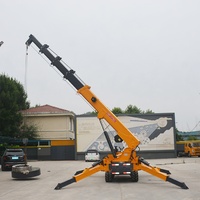 5-Tonnen-Raupenkran, Mini-Kompakt-Hydraulikkran mit Elektro-/Dieselantrieb, Ferngesteuerte Baumaschine mit Hoher Hubhöhe
