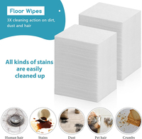 Lingettes humides pour sols 40*60cm, marque privée OEM, 10 lingettes, écologiques, parfum lavande, pour le nettoyage des sols en bois, parquet et carrelage