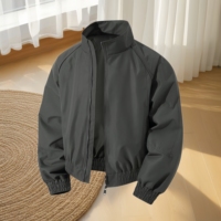 Veste d'hiver pour homme grande taille, streetwear tendance, vente en gros, veste bomber décontractée pour homme, vêtements avec logo personnalisé, veste pour homme