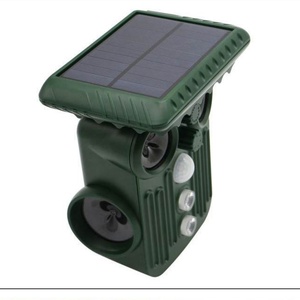 Répulsif d'animaux à ultrasons d'extérieur, alimenté par énergie solaire, détecteur de mouvement, 5 niveaux, pour chiens, chats, ratons laveurs, lapins, capteur infrarouge de jardin - Product Image 5