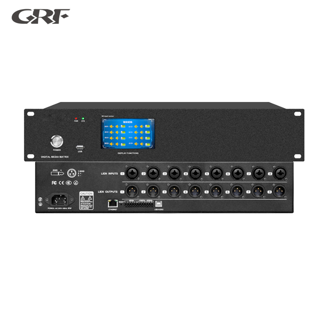 Integrated USB Audio Advanced 8*8 Digital Audio Processor with 4.3 Inch Touchscreen