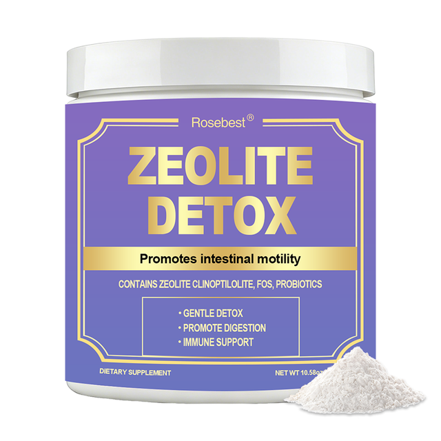 All-in-One Vegan 1500mg Zeolite Clinoptilolite Powder Gut Digestion Support & Detox Supplement with Probiotics & FOS Prebiotics