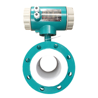 Débitmètre électromagnétique en acier inoxydable Dn100 Dn150 avec capteur RS485, écran LCD, pour huile, eau de mer, eaux usées, débitmètre numérique OEM haute précision