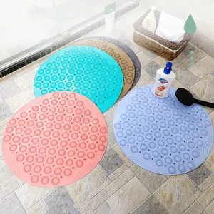 1PC <b>Silicone</b> Suction Cup Floor Mat 30CM Anti-Slip Exfoliating Body Cleaner Massage Bathing <b>Tool</b> for Shower Back Rubbing - Product Image 5