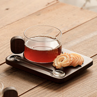 Ensemble de tasses à café rétro en verre borosilicate de luxe léger et créatif pour latte concentré infusé à froid