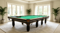 Table de billard russe professionnelle en bois massif de 12 pieds pour bar, table de snooker russe