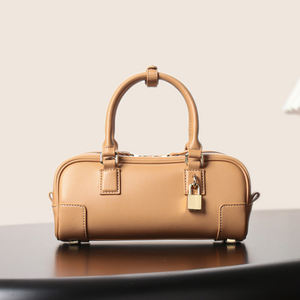 Tendencias de Moda 2025: Bolso Boston de Piel Genuina de Vacuno, Versátil, con Cierre de Cremallera, Estilo Bowling, para Llevar al Hombro o Cruzado - Product Image 3