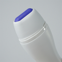 Tube de crème de massage 100ml 150ml vide, tube cosmétique à presser avec applicateur à bille, emballage rond en plastique pour masque facial, étiquetage inclus