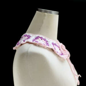 빈티지 수제 크로 셰 뜨개질 분리 칼라 의류 액세서리 - Product Image 2