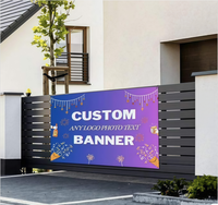 Bannière en vinyle personnalisée imprimée, bannière en PVC couleur pleine, ajoutez un logo, une image, du texte pour une affichage publicitaire intérieur/extérieur