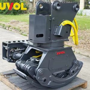XUVOL 150W Accessoire d'excavatrice, grappin rotatif pour bois, scie à bois, machine à segmenter le bois, machine à couper les branches municipales - Product Image 1