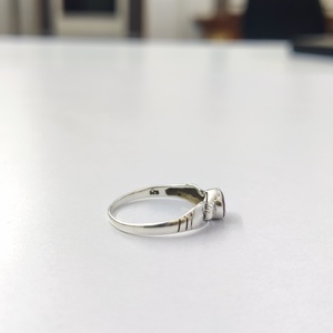 แหวนโกเมนเงินแท้ 925 แหวนพลอยโกเมน งานแฮนด์เมด คอลเลคชั่นแหวนเงินคุณภาพ ราคาขายส่ง - Product Image 4