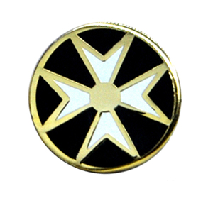 Épingles de revers maçonniques, badge de franc-maçonnerie, croix noire BLM57b, Chevaliers Templiers, Ordre des Chevaliers de Malte, 1,1 cm, cadeau - Product Image 1