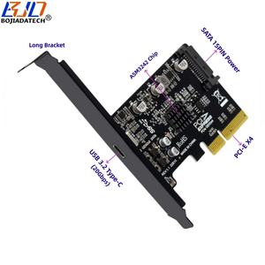 2026年ホットセール 20Gbps USB <span class=keywords><strong>3</strong></span>.2 Type-Cコネクタ - PCI-E 4X PCIe X4アダプター拡張ライザーカード ASM3242 デスクトップ用 - Product Image 2