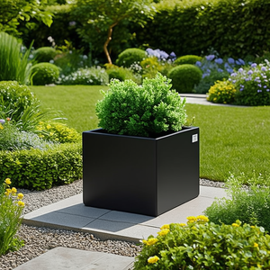 Jardinière carrée Holttech Mgo pour extérieur, jardin, moderne, minimaliste, grande taille D0100HR71X8 - Product Image 2