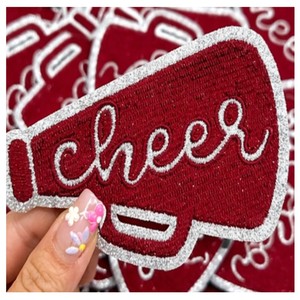 Patch brodé à sequins thermocollant, design personnalisé, avec slogan et lettres d'équipe de football, pour chapeau/vêtement - Product Image 2