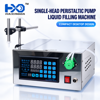 Machine de remplissage de liquides à pompe péristaltique à tête unique, remplisseuse automatique de bouteilles pour l'eau, le jus, le parfum, le savon et les liquides de nettoyage