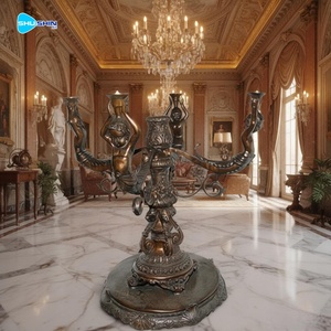 <span class=keywords><strong>Base</strong></span> per Tavolino da Caffè in Bronzo di Lusso Moderno con Tecnica di Fusione, Design Artistico Astratto e Fluido per Arredamento di Ville e Hotel - Product Image 6