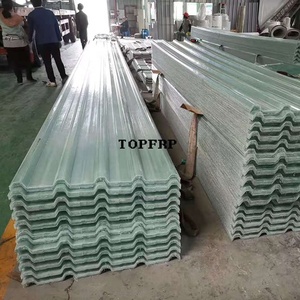 Weather Resistant Anti-corrosion Roof Tiles FRP Corrugated <b>Sheet</b> - Product Image 3