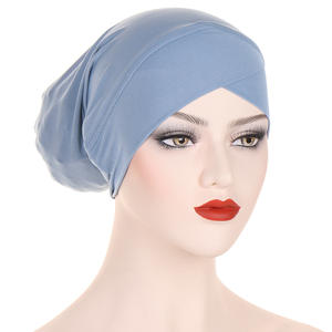 HZM-23318 coton couvre-chef musulman intérieur Hijabs casquette sous-écharpe Turban femmes sous écharpe Hijab <span class=keywords><strong>Bonnet</strong></span> <span class=keywords><strong>chimio</strong></span> chapeau - Product Image 1