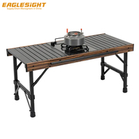 Table pliante légère IGT pour le camping et les pique-niques, en alliage d'aluminium, haute capacité de charge, table modulaire de voyage pour l'extérieur