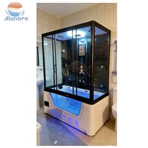 Cabina de Ducha de Vapor Acrílica Independiente <span class=keywords><strong>con</strong></span> Cascada, Hidromasaje y Calefacción Eléctrica a Vapor - Product Image 5