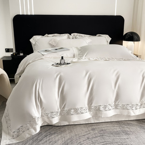 Sang Trọng 5 Sao Khách Sạn Ai Cập Bông Tấm Ga trải giường 100% Sợi Bông Đếm Dệt Kỹ Thuật - Product Image 2