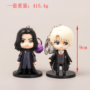 Ensemble de porte-clés à thème de personnages de dessins animés magiques, 5 pièces, mini figurines, pendentif de sac, cadeau de collection pour les fans - Product Image 2