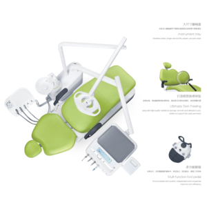 Set completo regolabile sedia dentale di alta qualità per trattamento dentale sedia attrezzature cliniche per moderni studi dentistici - Product Image 6