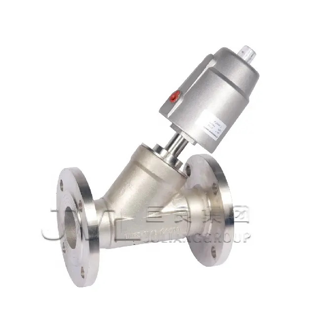 Flange Angle Seat Valve TS Flange Air Control Pneumatic Stainless Steel Angle Seat Valve