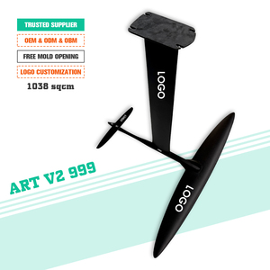 ชุดฟอยล์คาร์บอนไฟเบอร์ JFS Factory ART V2 999 Power ขนาด 1038 ตารางเซนติเมตร ปีกหน้า/หลัง ตัวถัง เสา ฐาน สกรู สำหรับเล่นไฮโดรฟอยล์เซิร์ฟ JFS ART - Product Image 1