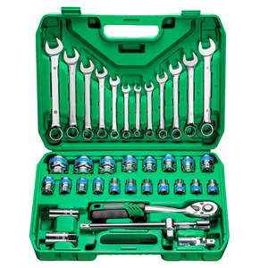 Auto Repair <b>Tool</b> <b>Set</b> 37 Pc 1/2 In Socket <b>Set</b> Chromium Vanadium Steel Hard Case For <b>Mechanic</b> Use - Product Image 1