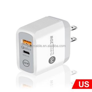 อะแดปเตอร์ชาร์จเร็ว 20w สำหรับเดินทาง ชาร์จโทรศัพท์มือถือแบบ PD USB Type-C ชาร์จเร็ว - Product Image 1